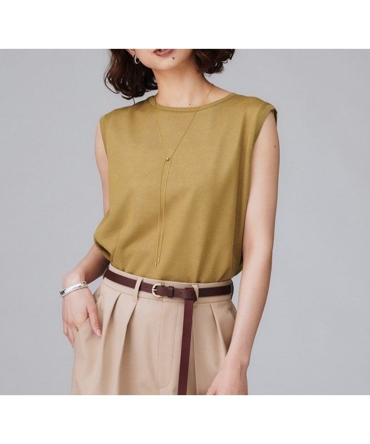 【アンタイトル/UNTITLED】の【アンサンブル可/秋カラー】シアーノースリーブ プルオーバー インテリア・キッズ・メンズ・レディースファッション・服の通販 founy(ファニー) 　ファッション　Fashion　レディースファッション　Fashion for Women　トップス・カットソー　Cut & Sew Tops　アンサンブルニット　Knit Ensembles & Twin Sets　キャミソール&ノースリーブ　Camisoles & Sleeveless Tops　カジュアルプルオーバー・ニットトップス　Pullovers & Knit Tops / Casual Pullovers　アンサンブル　Ensemble Set　イタリア　Italy　エレガント 上品　Elegant　秋　Autumn　カーディガン　Cardigan, Knitwear　サンダル　Sandals, Summer Shoes　シアー　Sheer, See-Through　シンプル　Simple, Minimal　スマート　Smart, Elegant　ダブル　Double, Double-Breasted　マキシ　Maxi, Full Length　リラックス　Relax, Relaxed Fit　おすすめ　Recommended / Our Picks　夏　Summer　キャメルブラウン|ID: prp329100004761254 ipo3291000000034457437