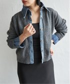 【ノッチ/notch】のデニムドッキングニットカーディガン 人気、トレンドファッション・服の通販 founy(ファニー) ファッション Fashion レディースファッション Fashion for Women トップス・カットソー Cut & Sew Tops ニット Knit Tops & Sweaters カーディガン・羽織り Layered Style Cardigans カーディガン Cardigan, Knitwear ガーリー Girly, Feminine Style デニム Denim, Jeans Material トレンド Trend, Trending Now フレア Flare, Flared ワイド Wide, Wide Fit thumbnail チャコール|ID: prp329100004761273 ipo3291000000034645345