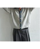 【ノッチ/notch】のデニムドッキングニットカーディガン 人気、トレンドファッション・服の通販 founy(ファニー) ファッション Fashion レディースファッション Fashion for Women トップス・カットソー Cut & Sew Tops ニット Knit Tops & Sweaters カーディガン・羽織り Layered Style Cardigans カーディガン Cardigan, Knitwear ガーリー Girly, Feminine Style デニム Denim, Jeans Material トレンド Trend, Trending Now フレア Flare, Flared ワイド Wide, Wide Fit thumbnail ライトグレー|ID: prp329100004761273 ipo3291000000034645346