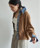 【ノッチ/notch】のデニムドッキングニットカーディガン 人気、トレンドファッション・服の通販 founy(ファニー) ファッション Fashion レディースファッション Fashion for Women トップス・カットソー Cut & Sew Tops ニット Knit Tops & Sweaters カーディガン・羽織り Layered Style Cardigans カーディガン Cardigan, Knitwear ガーリー Girly, Feminine Style デニム Denim, Jeans Material トレンド Trend, Trending Now フレア Flare, Flared ワイド Wide, Wide Fit thumbnail キャメル|ID: prp329100004761273 ipo3291000000034645351