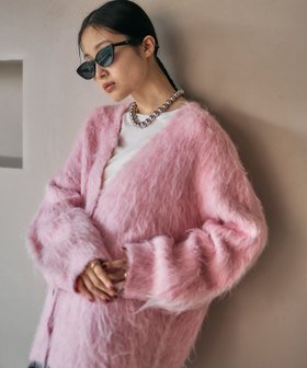 【レプシィム ローリーズファーム/LEPSIM LOWRYS FARM】の5ゲージシャギーVカーディガン 人気、トレンドファッション・服の通販 founy(ファニー) ファッション Fashion レディースファッション Fashion for Women トップス・カットソー Cut & Sew Tops カーディガン・羽織り Layered Style Cardigans おすすめ Recommended / Our Picks カーディガン Cardigan, Knitwear スタイリッシュ Stylish, Fashionable フェミニン Feminine, Girly ボトム Bottoms, Lower Wear ルーズ Loose, Oversized ロング Long, Long-Length エレガント 上品 Elegant |ID:prp329100004761318