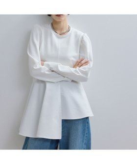 【アダム エ ロペ/ADAM ET ROPE'】の【WEB限定】・【オケージョン】フリルペプラムロングスリーブカットソー 人気、トレンドファッション・服の通販 founy(ファニー) ファッション Fashion レディースファッション Fashion for Women トップス・カットソー Cut & Sew Tops カットソー・ベーシックTシャツ Cut-and-Sewn Tops / Stretch Tees & Basics オケージョン Occasion Wear カットソー Cut and Sewn Top ギャザー Gathered, Ruffled コンビ Combo, Combination Style 今季 This Season, Current Season シェイプ Shape, Slim Fit シンプル Simple, Minimal スラックス Slacks, Dress Pants タイプライター Typewriter Fabric, Crisp Cotton デニム Denim, Jeans Material バランス Balance, Style Balance フェミニン Feminine, Girly フレア Flare, Flared ペプラム Peplum, Flared Hem ポケット Pocket, Pocket Detail A/W・秋冬 Autumn/Winter エレガント 上品 Elegant 2026年 2026 |ID:prp329100004761333