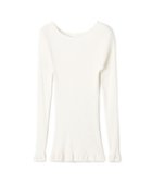 【トゥモローランド/TOMORROWLAND】のコットンシルクリブ ラウンドネックプルオーバー 11 ホワイト|ID: prp329100004761343 ipo3291000000034458295