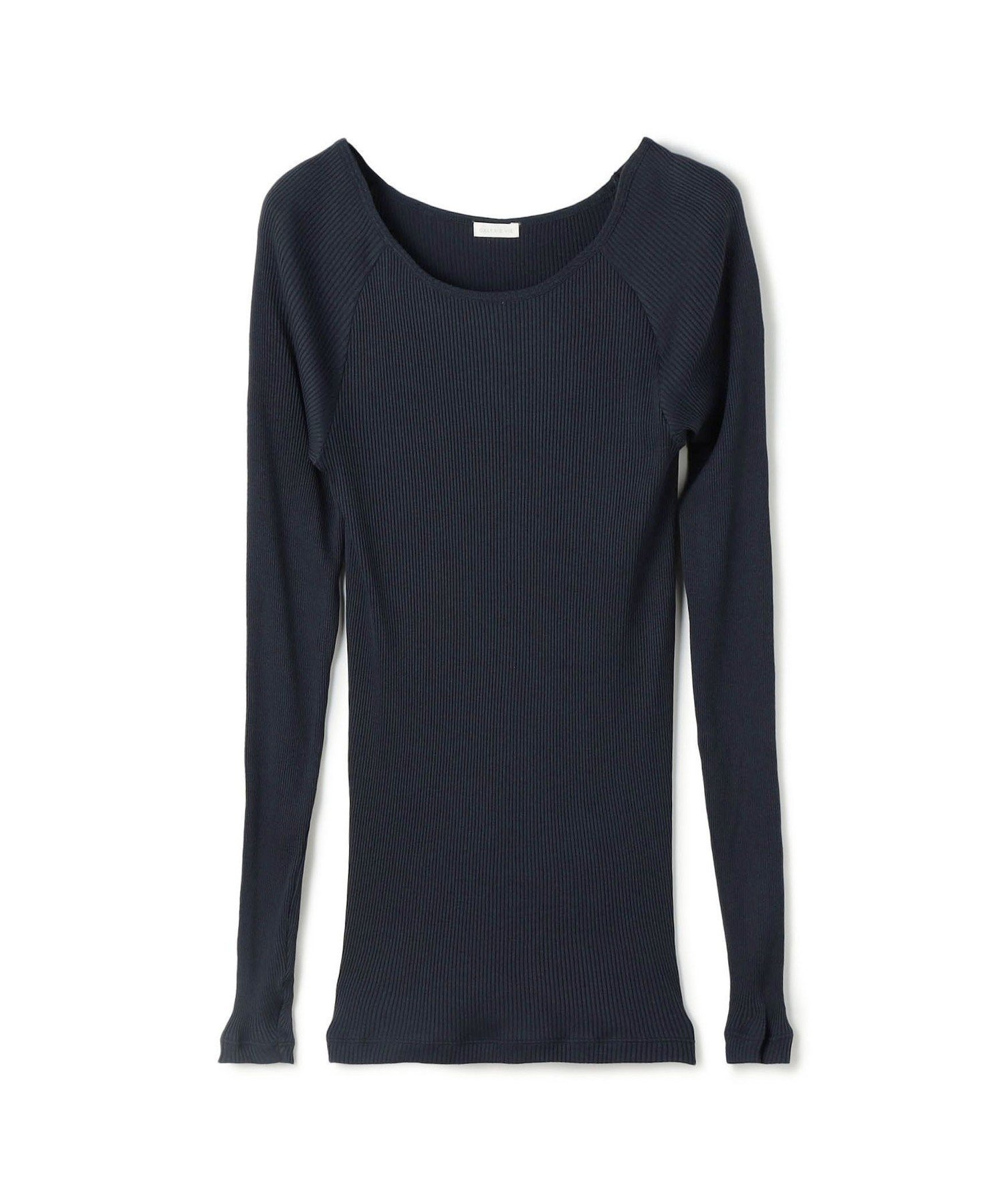 【トゥモローランド/TOMORROWLAND】のコットンシルクリブ ラウンドネックプルオーバー インテリア・キッズ・メンズ・レディースファッション・服の通販 founy(ファニー) 　ファッション　Fashion　レディースファッション　Fashion for Women　トップス・カットソー　Cut & Sew Tops　カジュアルプルオーバー・ニットトップス　Pullovers & Knit Tops / Casual Pullovers　カッティング　Cutting Detail　シルク　Silk, 100% Silk　スリーブ　Sleeve, Long Sleeve / Short Sleeve　デコルテ　Décolleté, Neckline　ベーシック　Basic, Essential　69 ネイビー|ID: prp329100004761343 ipo3291000000034458297