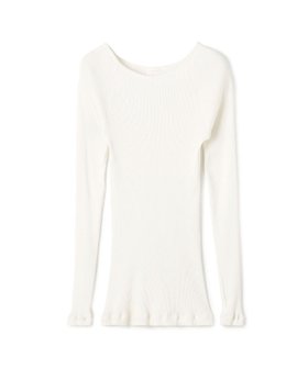 【トゥモローランド/TOMORROWLAND】のコットンシルクリブ ラウンドネックプルオーバー 人気、トレンドファッション・服の通販 founy(ファニー) ファッション Fashion レディースファッション Fashion for Women トップス・カットソー Cut & Sew Tops カジュアルプルオーバー・ニットトップス Pullovers & Knit Tops / Casual Pullovers カッティング Cutting Detail シルク Silk, 100% Silk スリーブ Sleeve, Long Sleeve / Short Sleeve デコルテ Décolleté, Neckline ベーシック Basic, Essential |ID:prp329100004761343