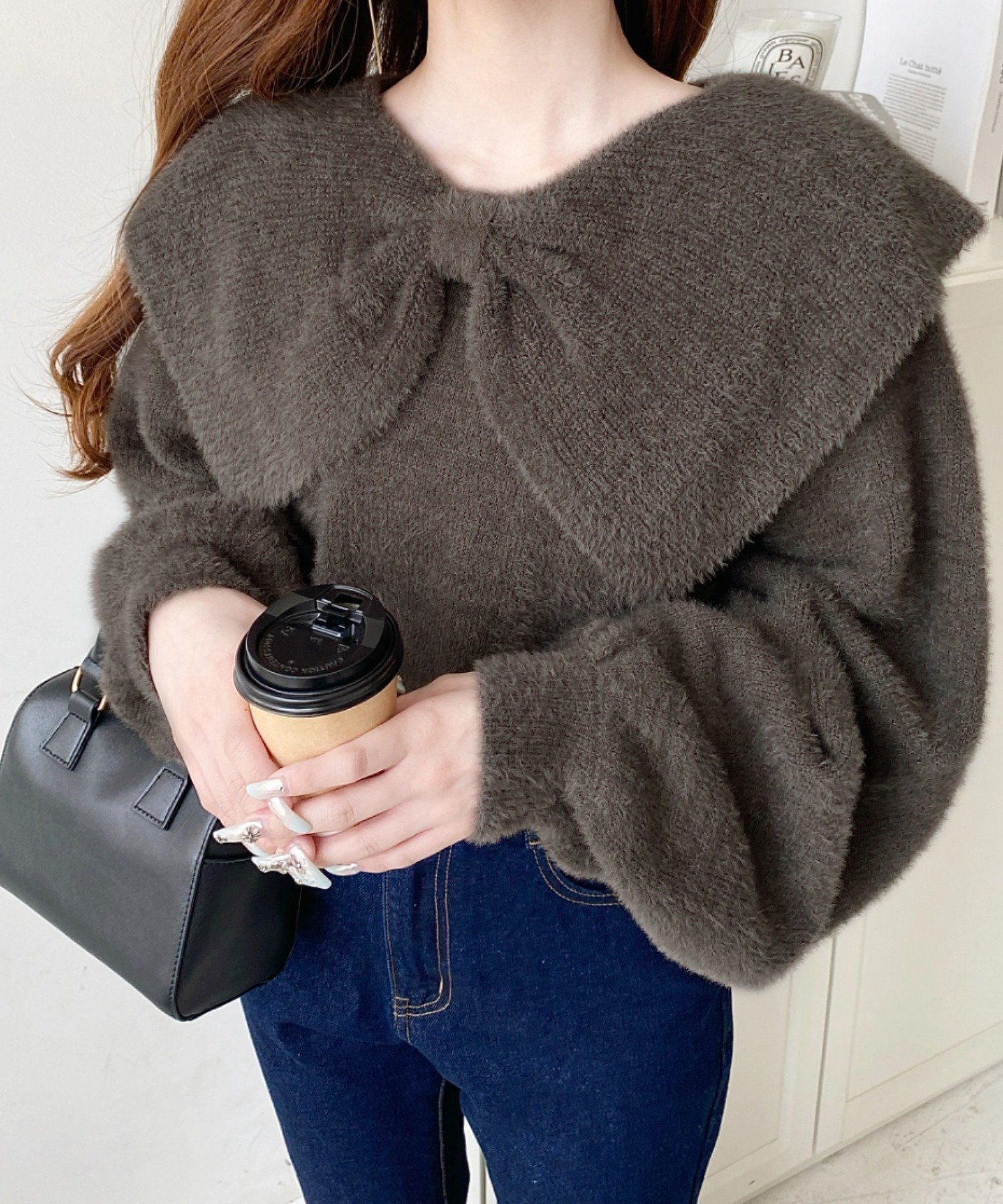 【モーメントプラス/moment+ / MEN】のケープリボンシャギーニットプルオーバー インテリア・キッズ・メンズ・レディースファッション・服の通販 founy(ファニー) ファッション Fashion メンズファッション Fashion for Men トップス・カットソー Cut & Sew Tops ニット・セーター / 定番トップス Knit Tops & Sweaters アクセサリー Fashion Accessories シンプル Simple, Minimal スラックス Slacks, Dress Pants タイトスカート Pencil Skirt, Tight Skirt ダウン Down, Puffer デニム Denim, Jeans Material トレンド Trend, Trending Now フェザー Feather, Feather Detail フェミニン Feminine, Girly フレア Flare, Flared ベーシック Basic, Essential ボトム Bottoms, Lower Wear リボン Ribbon, Bow A/W・秋冬 Autumn/Winter 再入荷 Restock / Back in Stock プチプライス・低価格 Affordable / Budget Price エレガント 上品 Elegant モカ|ID: prp329100004761350 ipo3291000000034458380