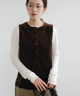 【アーバンリサーチ/URBAN RESEARCH】のベロアジレ 人気、トレンドファッション・服の通販 founy(ファニー) ファッション Fashion レディースファッション Fashion for Women アウター Coat / Outerwear Collection トップス・カットソー Cut & Sew Tops ベスト&ジレ / 重ね着スタイル Vests & Gilets ベロアトップス Velour Tops / Velvet-Look Items 2025年 2025 2025-2026秋冬・A/W Autumn/Winter 2025–26 AW25–26 冬 Winter / This Winter おすすめ Recommended / Our Picks シアー Sheer, See-Through スラックス Slacks, Dress Pants デニム Denim, Jeans Material ノースリーブ Sleeveless, No-Sleeve ベロア Velour, Soft Velvet 秋 Autumn A/W・秋冬 Autumn/Winter 長袖 Long Sleeve, Full Sleeve |ID:prp329100004761367