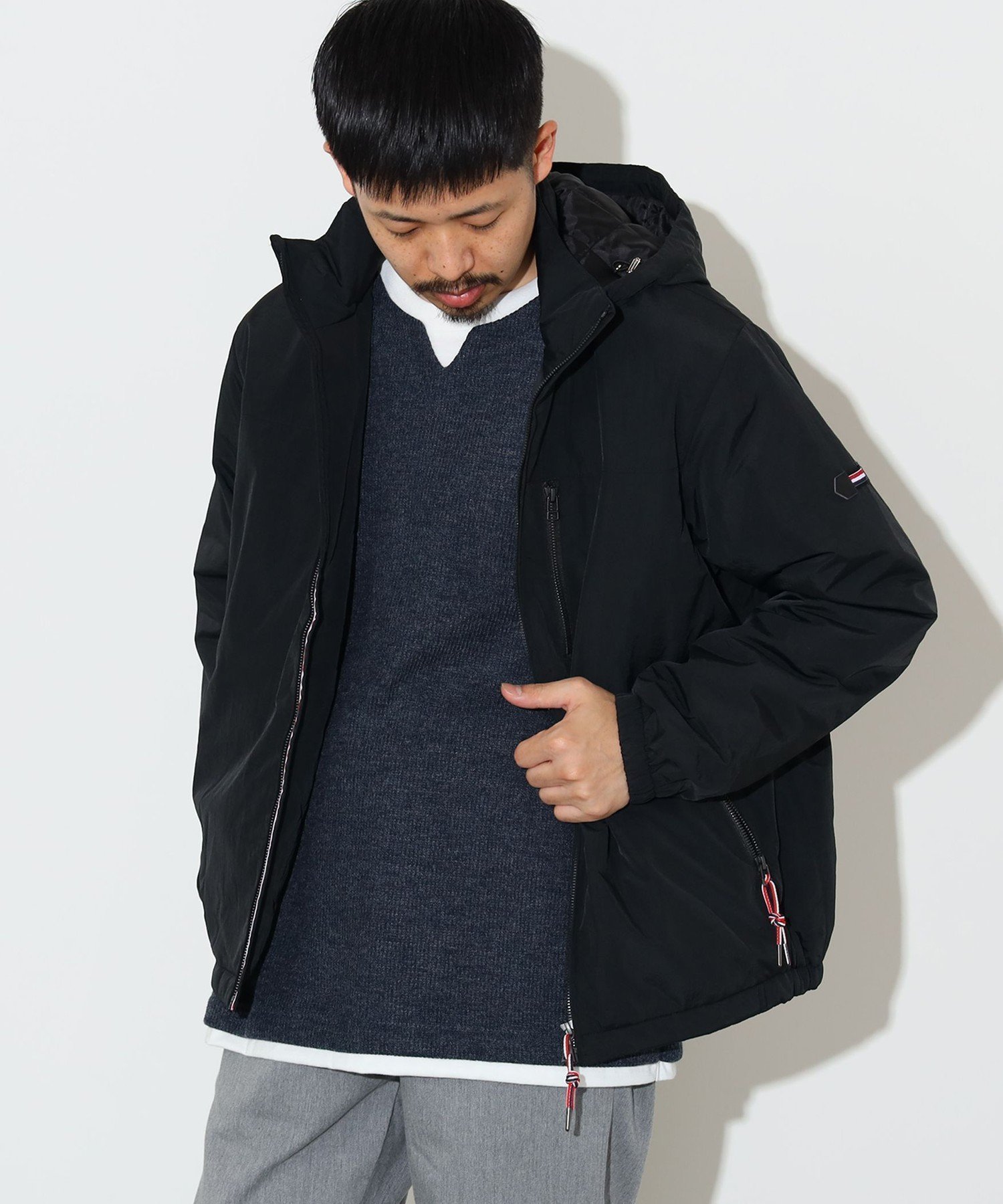 【ビームス/BEAMS / MEN】の中綿 トリコ フーディー インテリア・キッズ・メンズ・レディースファッション・服の通販 founy(ファニー) ファッション Fashion メンズファッション Fashion for Men インナー Innerwear シンプル Simple, Minimal タフタ Taffeta, Structured Fabric トリコ Tricolor, Tricolored 人気 Popular, Best Seller フィット Fit, Slim Fit ブルゾン Blouson, Bomber Jacket レギュラー Regular, Standard Fit BLACK|ID: prp329100004761371 ipo3291000000034458603