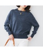 【アンタイトル/UNTITLED】の【アンサンブル可能/洗える】リネン混ベーシックプルオーバー ネイビー|ID: prp329100004761375 ipo3291000000034458630