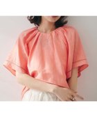 【アンタイトル/UNTITLED】の【セットアップ可能】リネン混 タックブラウス オレンジ|ID: prp329100004761396 ipo3291000000034458795