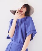 【アンタイトル/UNTITLED】の【セットアップ可能】リネン混 タックブラウス パープル|ID: prp329100004761396 ipo3291000000034458797