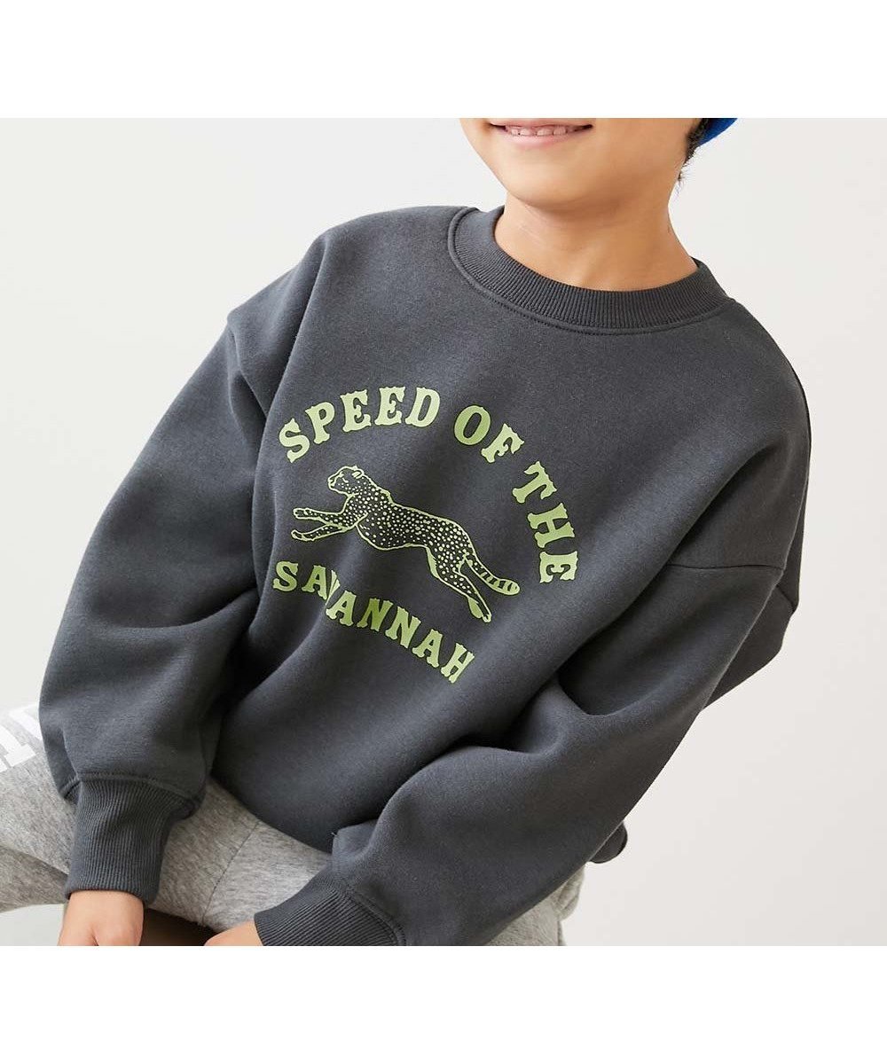 【デビロック/devirock / KIDS】のデビラボ*【アニマルカレッジ】 裏起毛 BIGシルエット プリントトレーナー 25AW インテリア・キッズ・メンズ・レディースファッション・服の通販 founy(ファニー) ファッション Fashion キッズファッション Fashion for Kids ストレッチ Stretch, Stretchy Fabric デニム Denim, Jeans Material トレンド Trend, Trending Now トレーナー Sweatshirt, Trainer プリント Print, Printed Pattern 2025年 2025 2025-2026秋冬・A/W Autumn/Winter 2025–26 AW25–26 003-チーター-スミクロ|ID: prp329100004761410 ipo3291000000034773992