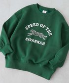 【デビロック/devirock / KIDS】のデビラボ*【アニマルカレッジ】 裏起毛 BIGシルエット プリントトレーナー 25AW 004-チーター-ボトルグリーン|ID: prp329100004761410 ipo3291000000034773994