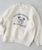 【デビロック/devirock / KIDS】のデビラボ*【アニマルカレッジ】 裏起毛 BIGシルエット プリントトレーナー 25AW 005-犬-オートミール|ID: prp329100004761410 ipo3291000000034773995