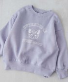 【デビロック/devirock / KIDS】のデビラボ*【アニマルカレッジ】 裏起毛 BIGシルエット プリントトレーナー 25AW 007-ネコ-Gブルー|ID: prp329100004761410 ipo3291000000034773999