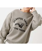 【デビロック/devirock / KIDS】のデビラボ*【アニマルカレッジ】 裏起毛 BIGシルエット プリントトレーナー 25AW 011-レッサーパンダ-Dグレージュ|ID: prp329100004761410 ipo3291000000034774004