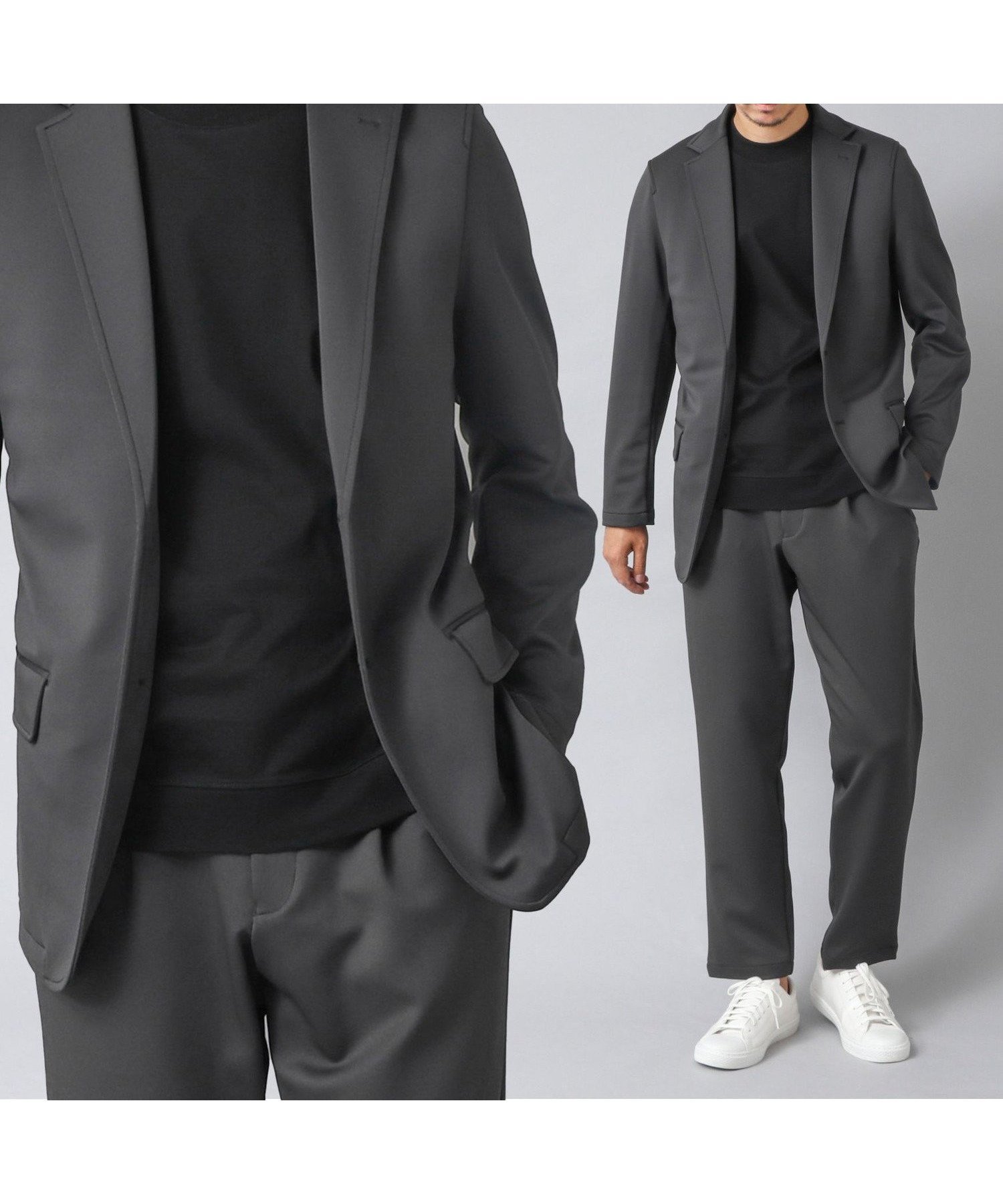 【その他のブランド/Other】の【ACTIVE SECT】《セットアップ》ダブルニットスーツ ジャケット パンツ 25AW 人気、トレンドファッション・服の通販 founy(ファニー) ファッション Fashion メンズファッション Fashion for Men ボトムス Bottoms ウォッシャブル Machine Washable シャーリング Shirring, Ruched ジャケット Jacket, Outerwear ストレッチ Stretch, Stretchy Fabric セットアップ Set-Up, Coordinated Outfit ドローコード Drawcord, Drawstring Cord フラップ Flap, Flap Pocket フロント Front, Front Design ポケット Pocket, Pocket Detail リラックス Relax, Relaxed Fit おすすめ Recommended / Our Picks 2025年 2025 2025-2026秋冬・A/W Autumn/Winter 2025–26 AW25–26 other-1|ID: prp329100004761529 ipo3291000000034460193