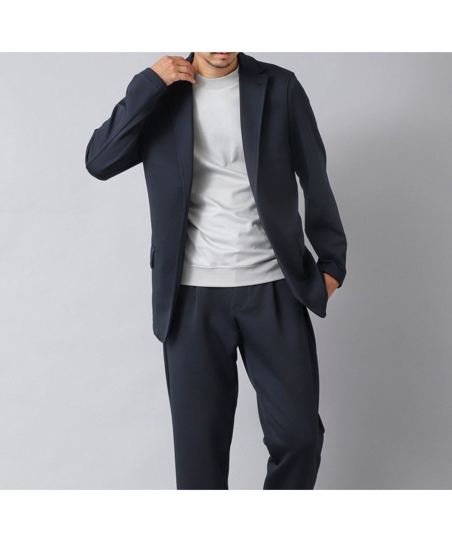 【その他のブランド/Other】の【ACTIVE SECT】《セットアップ》ダブルニットスーツ ジャケット パンツ 25AW インテリア・キッズ・メンズ・レディースファッション・服の通販 founy(ファニー) ファッション Fashion メンズファッション Fashion for Men ボトムス Bottoms ウォッシャブル Machine Washable シャーリング Shirring, Ruched ジャケット Jacket, Outerwear ストレッチ Stretch, Stretchy Fabric セットアップ Set-Up, Coordinated Outfit ドローコード Drawcord, Drawstring Cord フラップ Flap, Flap Pocket フロント Front, Front Design ポケット Pocket, Pocket Detail リラックス Relax, Relaxed Fit おすすめ Recommended / Our Picks 2025年 2025 2025-2026秋冬・A/W Autumn/Winter 2025–26 AW25–26 ダークネイビー|ID: prp329100004761529 ipo3291000000034460195