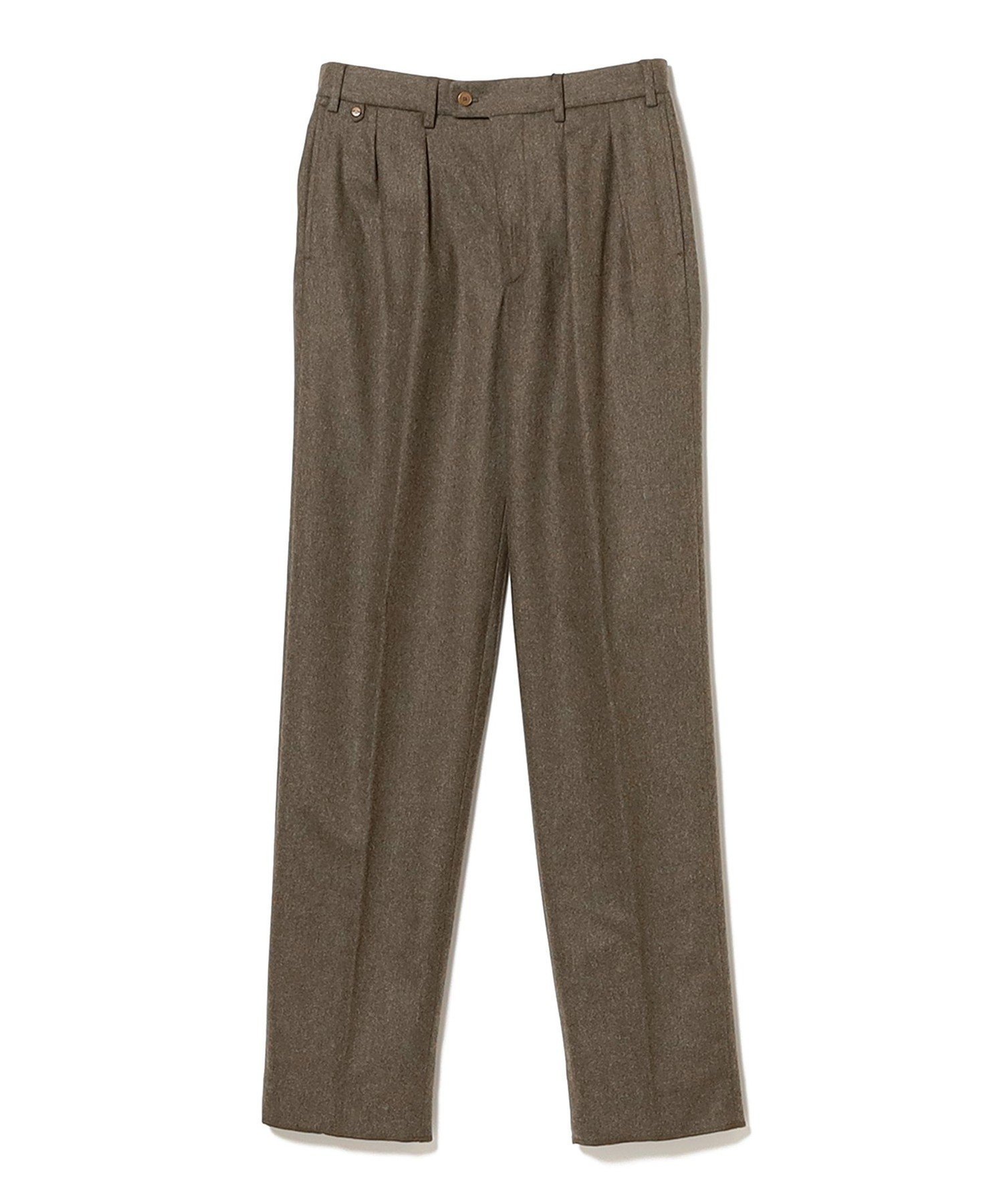 【ビームス/BEAMS / MEN】のATELIER ZINS / ミックスファブリック フランネル 2プリーツ ワイドスラックス インテリア・キッズ・メンズ・レディースファッション・服の通販 founy(ファニー) ファッション Fashion メンズファッション Fashion for Men クラシカル Classical, Vintage-Inspired コレクション Collection, Seasonal Line ジャケット Jacket, Outerwear ストレート Straight, Straight Cut スラックス Slacks, Dress Pants フランス France, French プリーツ Pleats, Pleated ループ Loop, Loop Knit ワイド Wide, Wide Fit A/W・秋冬 Autumn/Winter アウトレット Outlet / Clearance エレガント 上品 Elegant BROWN/4|ID: prp329100004761589 ipo3291000000034460668