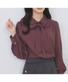 【インデックス/INDEX】の2枚衿ボウタイブラウス【洗濯機OK/防シワ/イージーアイロン】 人気、トレンドファッション・服の通販 founy(ファニー) ファッション Fashion レディースファッション Fashion for Women トップス・カットソー Cut & Sew Tops シャツ・ブラウス・オフィスカジュアル Elegant Blouses & Button-Ups 秋 Autumn カフス Cuff Design 切替 Switching, Contrast Panel スマート Smart, Elegant スリム Slim, Slim Fit スリーブ Sleeve, Long Sleeve / Short Sleeve ビジネス 仕事 通勤 Business / Work / Commuting thumbnail ボルドー|ID: prp329100004761622 ipo3291000000034460909