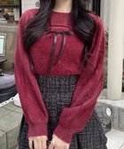 【イング/INGNI】の12Gフェザーリブ デコルテオープンリボンニット 人気、トレンドファッション・服の通販 founy(ファニー) ファッション Fashion レディースファッション Fashion for Women トップス・カットソー Cut & Sew Tops ニット Knit Tops & Sweaters ガーリー Girly, Feminine Style ショート Short, Short Length セーター Sweater, Knitwear デコルテ Décolleté, Neckline なめらか Smooth, Silky Texture ビッグ Big, Oversized フェザー Feather, Feather Detail フェミニン Feminine, Girly ミニスカート Mini Skirt, Short Skirt リボン Ribbon, Bow ロング Long, Long-Length 冬 Winter / This Winter おすすめ Recommended / Our Picks thumbnail ボルドー|ID: prp329100004762193 ipo3291000000034907667