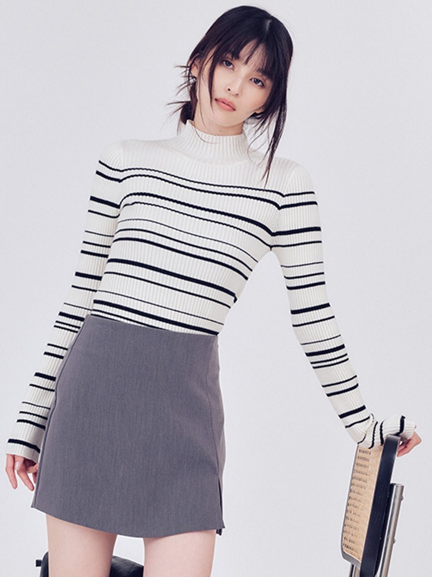 【フレイ アイディー/FRAY I.D】のシンプルスカショーパン インテリア・キッズ・メンズ・レディースファッション・服の通販 founy(ファニー) 　ファッション　Fashion　レディースファッション　Fashion for Women　シンプル　Simple, Minimal　スマート　Smart, Elegant　スリット　Slit, Slit Detail　台形　A-Line, Trapezoid Shape　フォルム　Silhouette, Form　ベーシック　Basic, Essential　ポケット　Pocket, Pocket Detail　モダン　Modern, Contemporary　おすすめ　Recommended / Our Picks　GRY[006]|ID: prp329100004762219 ipo3291000000034507055