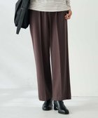 【アー ヴェー ヴェー/a.v.v】の【イージーケア/洗える/ストレッチ】裏起毛美ラクるイージーワイドパンツ ブラウン|ID: prp329100004762231 ipo3291000000034465713