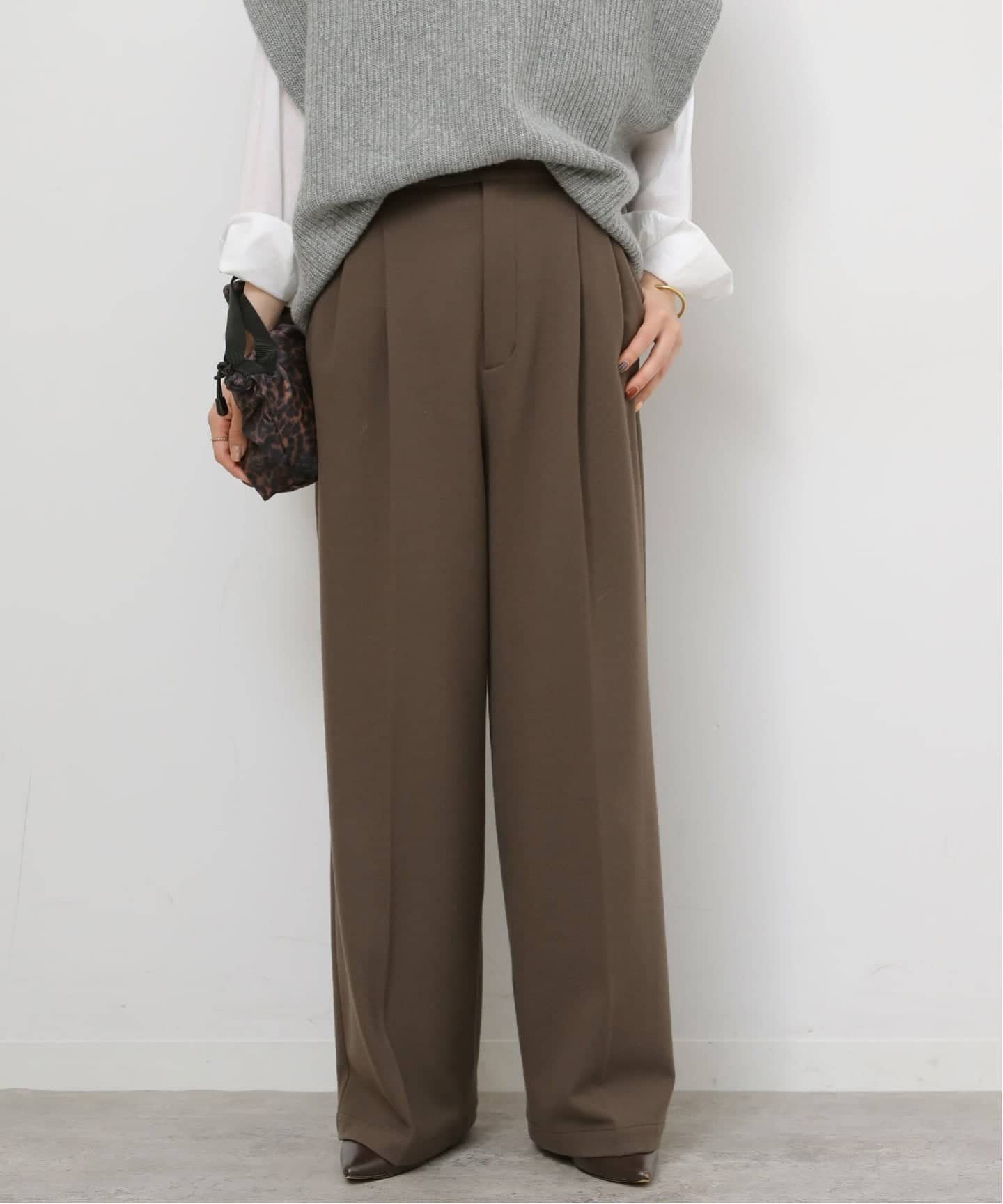 【ジャーナルスタンダード レリューム/JOURNAL STANDARD relume】の《一部WEB限定追加 / 新色》2WAYストレッチワイドパンツ インテリア・キッズ・メンズ・レディースファッション・服の通販 founy(ファニー) ファッション Fashion レディースファッション Fashion for Women パンツ Pants & Trousers 2025年 2025 2025-2026秋冬・A/W Autumn/Winter 2025–26 AW25–26 ウォーム Warm Fabric スラックス Slacks, Dress Pants ルーズ Loose, Oversized ブラウン|ID: prp329100004762234 ipo3291000000034465749