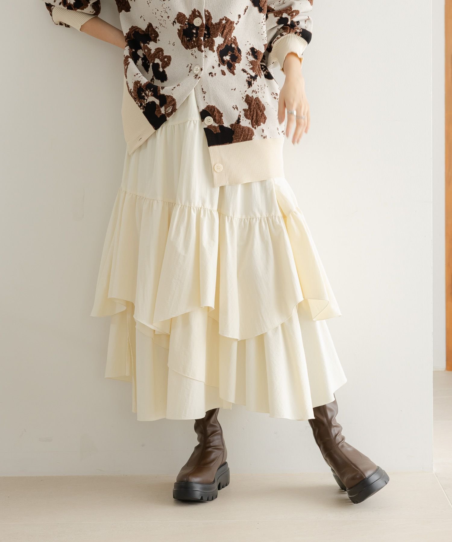 【ローリーズファーム/LOWRYS FARM】のティアードイレヘムスカート インテリア・キッズ・メンズ・レディースファッション・服の通販 founy(ファニー) ファッション Fashion レディースファッション Fashion for Women スカート Skirts おすすめ Recommended / Our Picks アシンメトリー Asymmetrical Style イレヘム Irregular Hemline シンプル Simple, Minimal ランダム Random, Irregular アイボリー|ID: prp329100004762255 ipo3291000000034466000