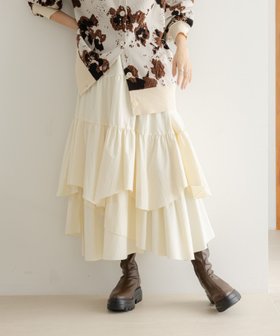 【ローリーズファーム/LOWRYS FARM】のティアードイレヘムスカート 人気、トレンドファッション・服の通販 founy(ファニー) ファッション Fashion レディースファッション Fashion for Women スカート Skirts おすすめ Recommended / Our Picks アシンメトリー Asymmetrical Style イレヘム Irregular Hemline シンプル Simple, Minimal ランダム Random, Irregular |ID:prp329100004762255