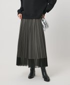 【ユナイテッドアローズ/UNITED ARROWS】のシアー コンビ プリーツ スカート DK.GRAY|ID: prp329100004762261 ipo3291000000034577222