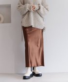 【ベイフロー/BAYFLOW】のサテンナロースカート 人気、トレンドファッション・服の通販 founy(ファニー) ファッション Fashion レディースファッション Fashion for Women スカート Skirts おすすめ Recommended / Our Picks サテン Satin, Glossy Fabric スウェット / スエット Sweatshirt, Sweatwear スリット Slit, Slit Detail ダブル Double, Double-Breasted フェミニン Feminine, Girly フレア Flare, Flared エレガント 上品 Elegant 楽ちん Easy Fit, Comfortable thumbnail [WEB限定]ダークブラウン58|ID: prp329100004762273 ipo3291000000035047688