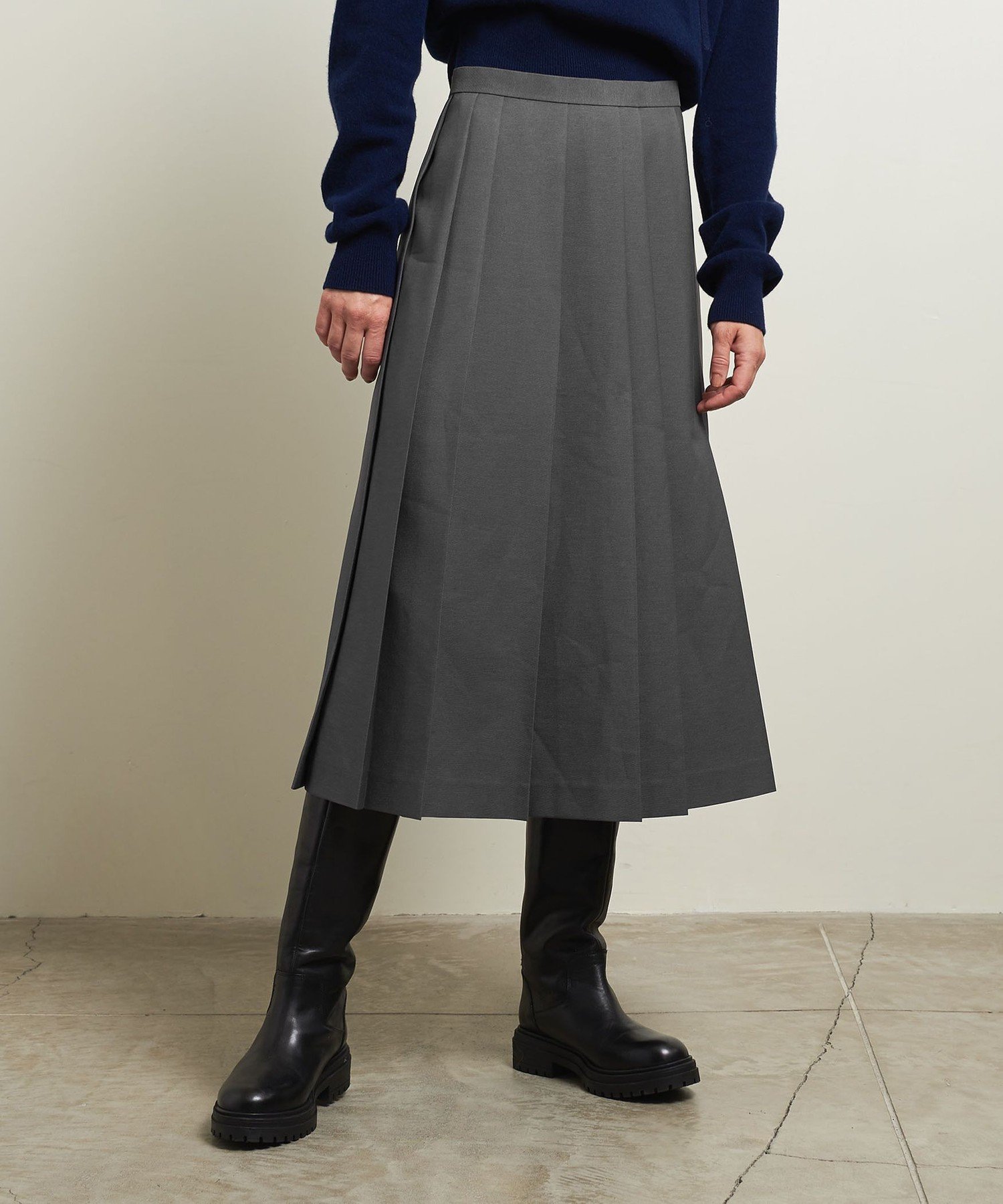 【ユナイテッドアローズ/UNITED ARROWS】のATTISESSION ランダム プリーツ スカート インテリア・キッズ・メンズ・レディースファッション・服の通販 founy(ファニー) ファッション Fashion レディースファッション Fashion for Women スカート Skirts プリーツスカート / 上品フェミニンスタイル Pleated Skirts コンパクト Compact, Small Size シャンブレー Chambray, Denim-Like Fabric シンプル Simple, Minimal トレンド Trend, Trending Now プリーツ Pleats, Pleated ランダム Random, Irregular A/W・秋冬 Autumn/Winter アウトレット Outlet / Clearance おすすめ Recommended / Our Picks DK.GRAY|ID: prp329100004762283 ipo3291000000034466554