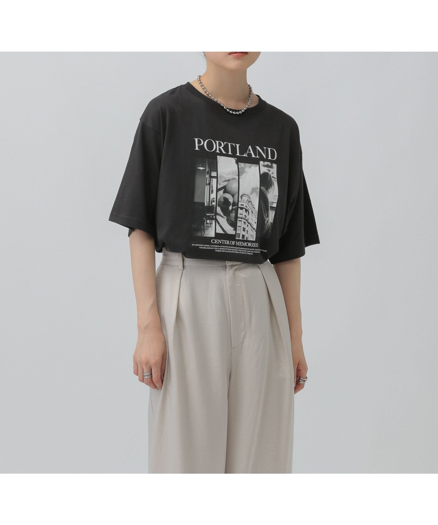 【レプシィム ローリーズファーム/LEPSIM LOWRYS FARM】のアソートBIGフォトT インテリア・キッズ・メンズ・レディースファッション・服の通販 founy(ファニー) ファッション Fashion レディースファッション Fashion for Women おすすめ Recommended / Our Picks フェミニン Feminine, Girly プリント Print, Printed Pattern マニッシュ Mannish, Boyish チャコール19|ID: prp329100004762284 ipo3291000000034466563