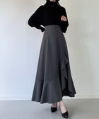 【ジュノア/JUNOAH】のイレへムレースアップスカート(薄手,裏地なし) 人気、トレンドファッション・服の通販 founy(ファニー) ファッション Fashion レディースファッション Fashion for Women スカート Skirts thumbnail チャコール|ID: prp329100004762288 ipo3291000000034466599