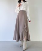 【ジュノア/JUNOAH】のイレへムレースアップスカート(薄手,裏地なし) 人気、トレンドファッション・服の通販 founy(ファニー) ファッション Fashion レディースファッション Fashion for Women スカート Skirts thumbnail グレージュ|ID: prp329100004762288 ipo3291000000034466600