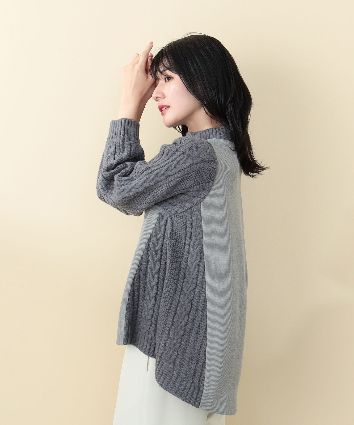 【ビームス ウイメン/BEAMS】のニットコンビ 異素材プルオーバー 人気、トレンドファッション・服の通販 founy(ファニー) ファッション Fashion レディースファッション Fashion for Women トップス・カットソー Cut & Sew Tops ニット Knit Tops & Sweaters カジュアルプルオーバー・ニットトップス Pullovers & Knit Tops / Casual Pullovers おすすめ Recommended / Our Picks ウェーブ Wavy Pattern コンビ Combo, Combination Style シンプル Simple, Minimal スラックス Slacks, Dress Pants デニム Denim, Jeans Material ニットソー Knit-Sewn, Cut & Sew Knit モックネック Mock Neck, Short Turtleneck ロング Long, Long-Length other-1|ID: prp329100004762291 ipo3291000000034466630