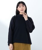 【ビームス ウイメン/BEAMS】のニットコンビ 異素材プルオーバー NAVY|ID: prp329100004762291 ipo3291000000034466635