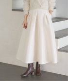 【ノーブル / スピック&スパン/NOBLE / Spick & Span】のボリュームフォルムスカート 人気、トレンドファッション・服の通販 founy(ファニー) ファッション Fashion レディースファッション Fashion for Women スカート Skirts サテン Satin, Glossy Fabric ダブル Double, Double-Breasted トレンド Trend, Trending Now フォルム Silhouette, Form フレア Flare, Flared thumbnail ホワイト A|ID: prp329100004762301 ipo3291000000034577323