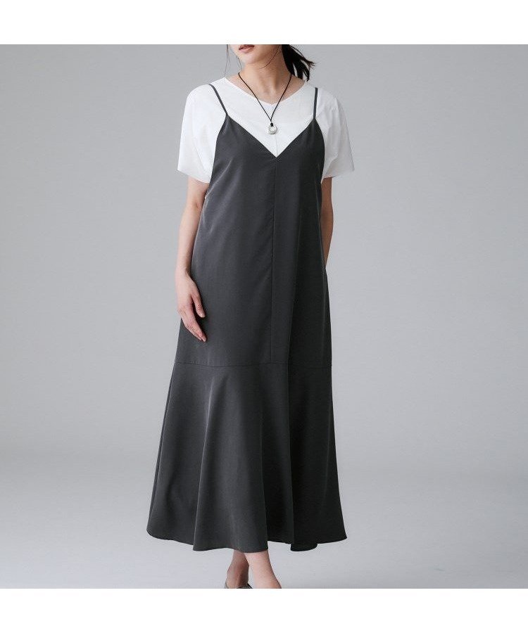 【アンタイトル/UNTITLED】の【洗える/肩紐調節可能】パウダーキャミワンピース 人気、トレンドファッション・服の通販 founy(ファニー) ファッション Fashion レディースファッション Fashion for Women ワンピース Dresses キャミソールワンピース Camisole Dresses おすすめ Recommended / Our Picks インナー Innerwear カーディガン Cardigan, Knitwear キャミワンピース Cami Dress, Slip Dress スマート Smart, Elegant タンク Tank Top, Sleeveless Top フレア Flare, Flared ポケット Pocket, Pocket Detail 切替 Switching, Contrast Panel 夏 Summer 洗える Machine Washable 羽織 Haori, Light Jacket other-1|ID: prp329100004762311 ipo3291000000034466886