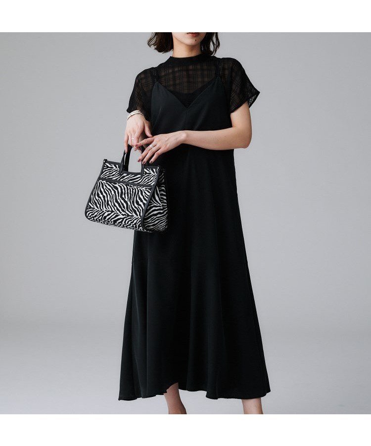 【アンタイトル/UNTITLED】の【洗える/肩紐調節可能】パウダーキャミワンピース インテリア・キッズ・メンズ・レディースファッション・服の通販 founy(ファニー) ファッション Fashion レディースファッション Fashion for Women ワンピース Dresses キャミソールワンピース Camisole Dresses おすすめ Recommended / Our Picks インナー Innerwear カーディガン Cardigan, Knitwear キャミワンピース Cami Dress, Slip Dress スマート Smart, Elegant タンク Tank Top, Sleeveless Top フレア Flare, Flared ポケット Pocket, Pocket Detail 切替 Switching, Contrast Panel 夏 Summer 洗える Machine Washable 羽織 Haori, Light Jacket ブラック|ID: prp329100004762311 ipo3291000000034466889