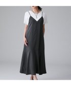 【アンタイトル/UNTITLED】の【洗える/肩紐調節可能】パウダーキャミワンピース チャコールグレー|ID: prp329100004762311 ipo3291000000034599199