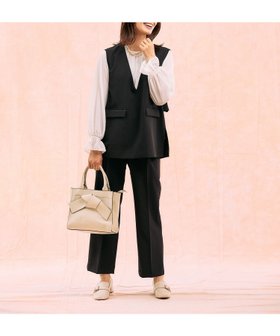 【グローバルワーク/GLOBAL WORK】のストレッチベスト*ブラウス*パンツセット/581026 人気、トレンドファッション・服の通販 founy(ファニー) ファッション Fashion レディースファッション Fashion for Women アウター Coat / Outerwear Collection ギャザー Gathered, Ruffled シャーリング Shirring, Ruched ジャカード/ジャガード Jacquard, Woven Pattern ストレッチ Stretch, Stretchy Fabric ストレート Straight, Straight Cut スリーブ Sleeve, Long Sleeve / Short Sleeve セットアップ Set-Up, Coordinated Outfit ダブル Double, Double-Breasted ツイル Twist, Twisted Detail ドット Polka Dot, Dot Pattern フリル Frill, Ruffle フレア Flare, Flared ベスト Vest, Waistcoat ワイド Wide, Wide Fit |ID:prp329100004762318
