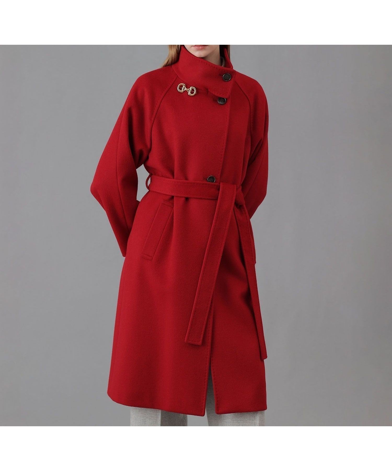 【アナイ/ANAYI】のカシミヤ混スタンドカラーコート インテリア・キッズ・メンズ・レディースファッション・服の通販 founy(ファニー) ファッション Fashion レディースファッション Fashion for Women アウター Coat / Outerwear Collection コート・ロングコート・ピーコート Long Coats, Peacoats & More スタンド Stand Collar, Upright Stand スマート Smart, Elegant スリーブ Sleeve, Long Sleeve / Short Sleeve A/W・秋冬 Autumn/Winter 再入荷 Restock / Back in Stock red|ID: prp329100004762351 ipo3291000000034467178