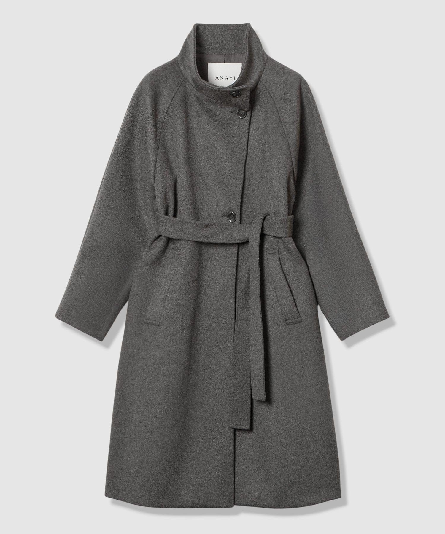 【アナイ/ANAYI】のカシミヤ混スタンドカラーコート インテリア・キッズ・メンズ・レディースファッション・服の通販 founy(ファニー) ファッション Fashion レディースファッション Fashion for Women アウター Coat / Outerwear Collection コート・ロングコート・ピーコート Long Coats, Peacoats & More スタンド Stand Collar, Upright Stand スマート Smart, Elegant スリーブ Sleeve, Long Sleeve / Short Sleeve A/W・秋冬 Autumn/Winter 再入荷 Restock / Back in Stock charcoal grey|ID: prp329100004762351 ipo3291000000034467187