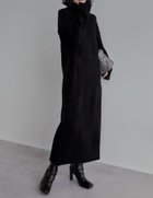 【リエディ/Re:EDIT】の前後2WAYハイネック指穴マキシニットワンピース ブラック|ID: prp329100004762378 ipo3291000000034871623