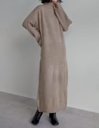 【リエディ/Re:EDIT】の前後2WAYハイネック指穴マキシニットワンピース モカグレージュ|ID: prp329100004762378 ipo3291000000034871627