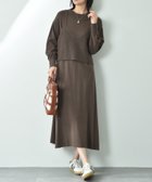 【インタープラネット/INTERPLANET】のビスチェ付きニットワンピースSET チャコールグレー|ID: prp329100004762385 ipo3291000000034644027