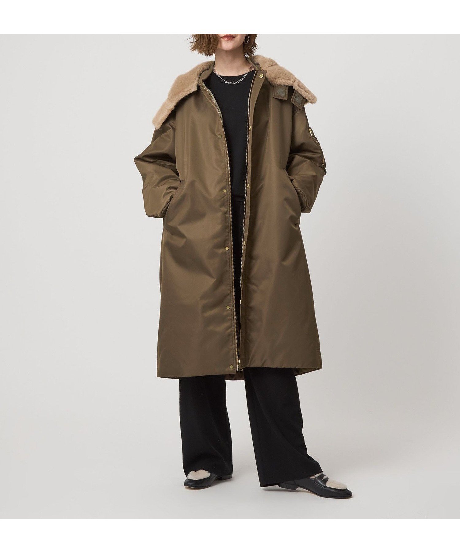 【ユナイテッドアローズ/UNITED ARROWS】の【別注】 upper hights for conte ミリタリー ロングコート 人気、トレンドファッション・服の通販 founy(ファニー) ファッション Fashion レディースファッション Fashion for Women アウター Coat / Outerwear Collection コート・ロングコート・ピーコート Long Coats, Peacoats & More フェイクファー Faux Fur, Imitation Fur マニッシュ Mannish, Boyish ミリタリー Military, Army Style ロング Long, Long-Length 別注 Limited Edition, Custom Order other-1|ID: prp329100004762391 ipo3291000000034467803