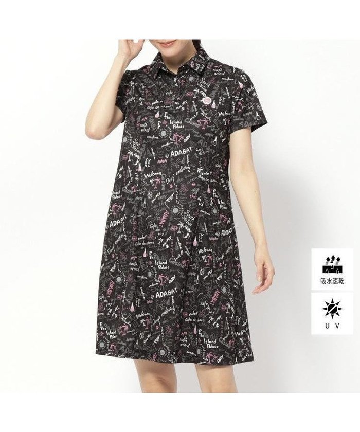 【アダバット/adabat】のUVカット/吸水速乾 クールコアサマープリントワンピース インテリア・キッズ・メンズ・レディースファッション・服の通販 founy(ファニー) https://founy.com/ ファッション Fashion レディースファッション Fashion for Women ワンピース Dresses エレガント 上品 Elegant 吸水 Absorbent, Quick-Dry サマー Summer, Summer Style ストレッチ Stretch, Stretchy Fabric スマート Smart, Elegant ペチコート Petticoat, Underskirt ポケット Pocket, Pocket Detail 半袖 Short Sleeve, Half Sleeve ゴルフ Golf |ID: prp329100004762399 ipo3291000000034467916